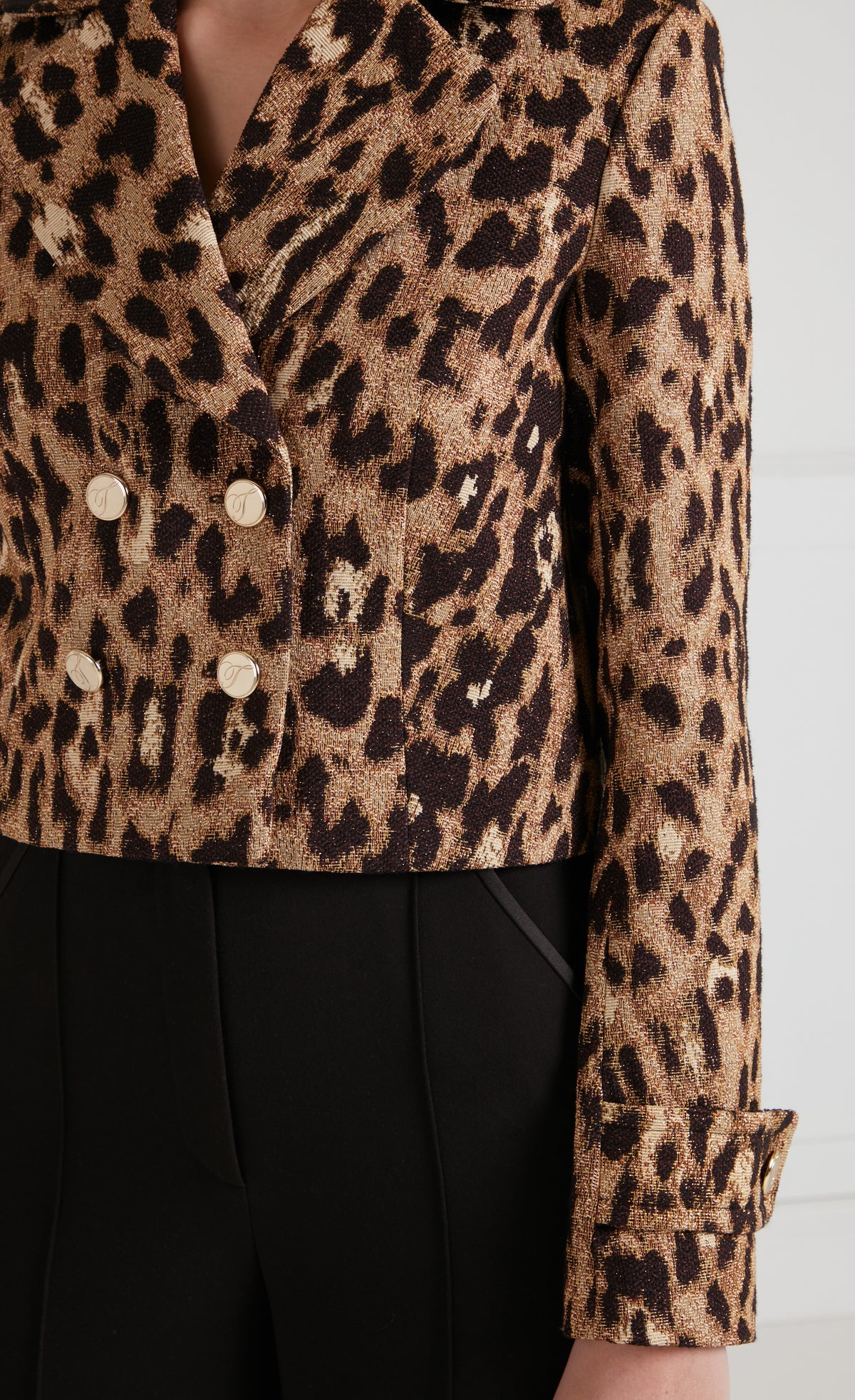 Amara Double-Breasted Jacket - Gold
