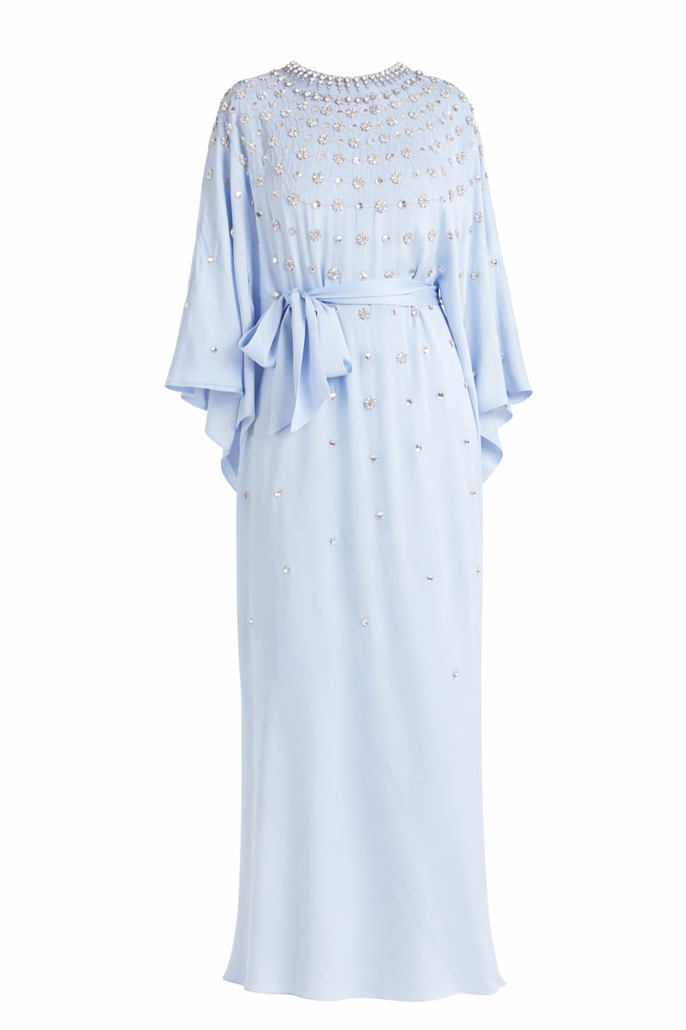 Layla Gown - Pale Blue & Silver
