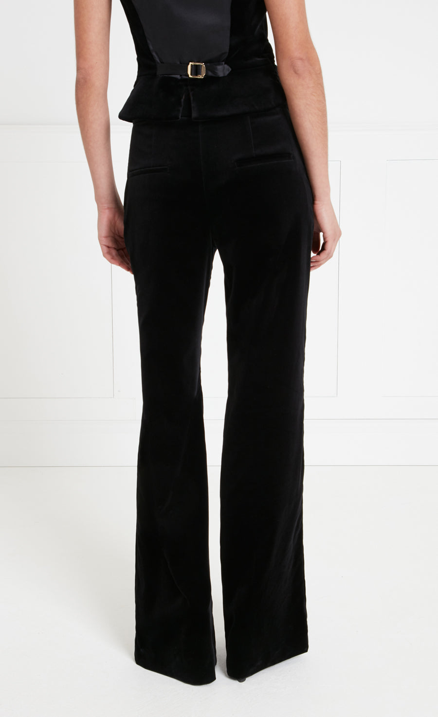 Clove Velvet Trousers - Black