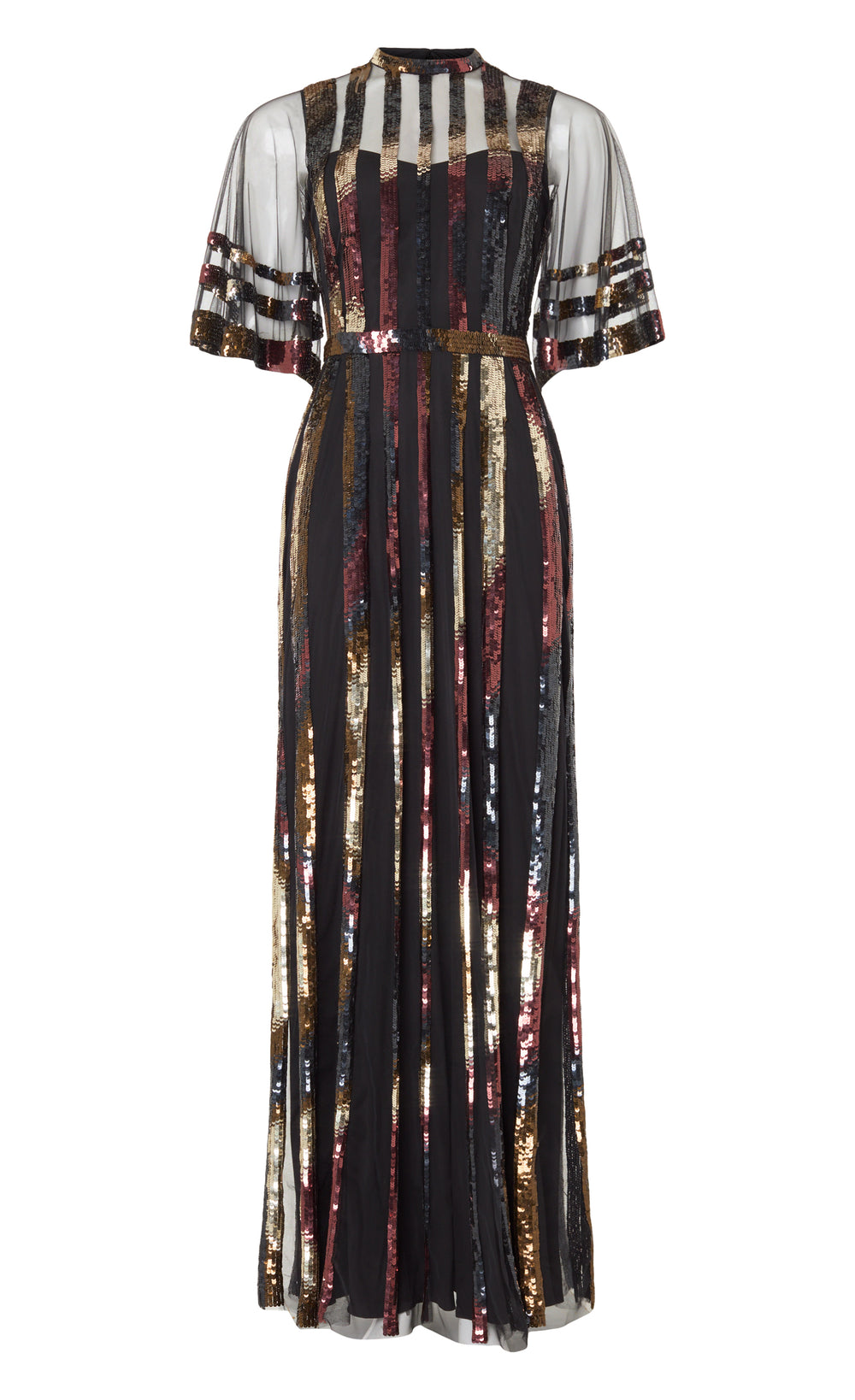 Dusty Gown - Black & Copper
