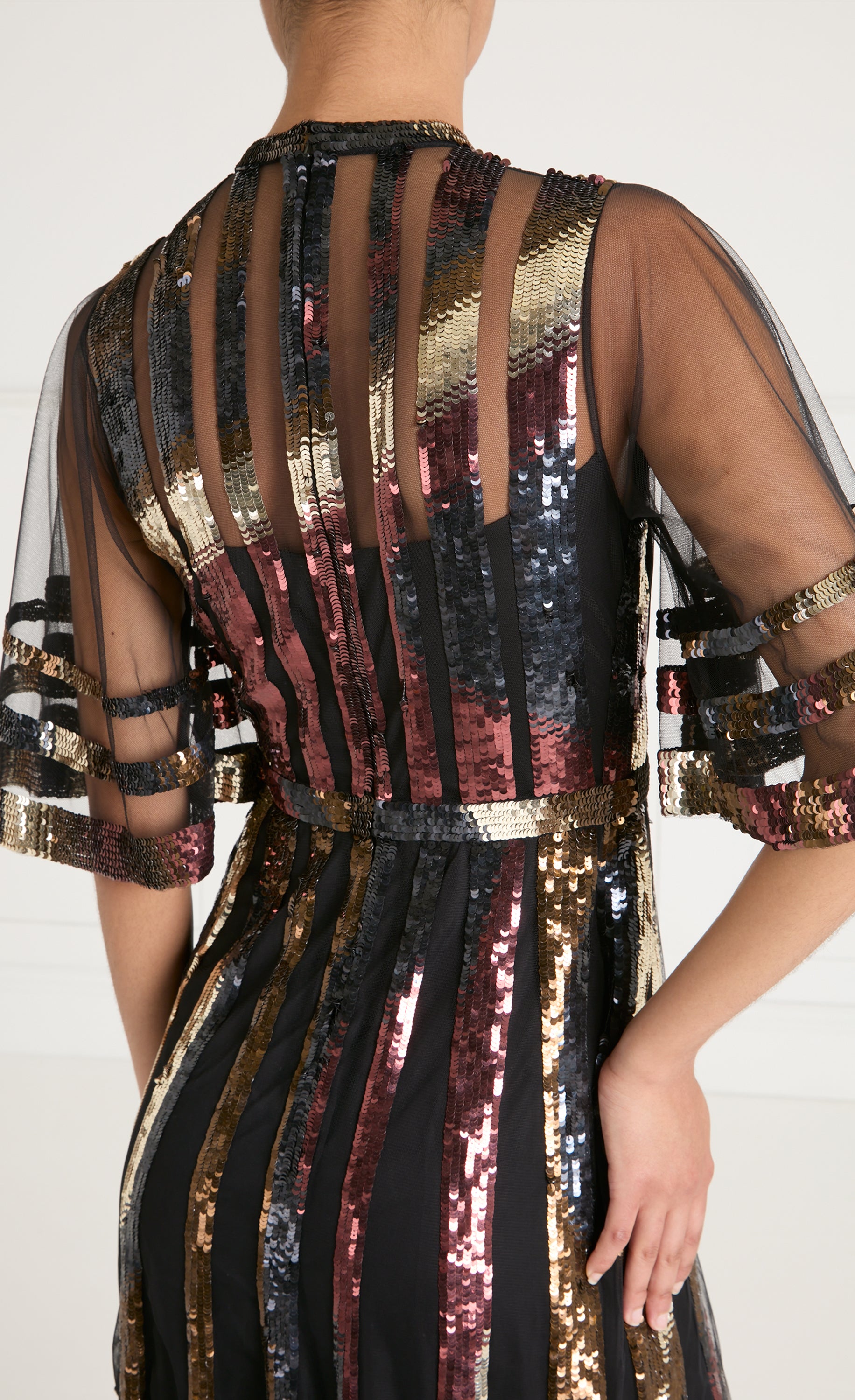 Dusty Gown - Black & Copper