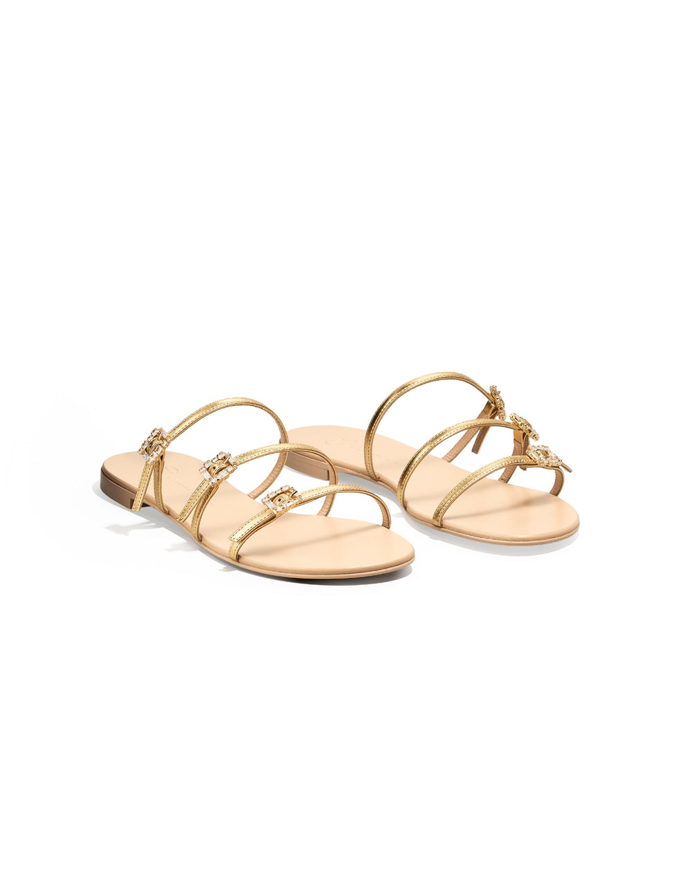 Eclipse Flat Sandals - Gold