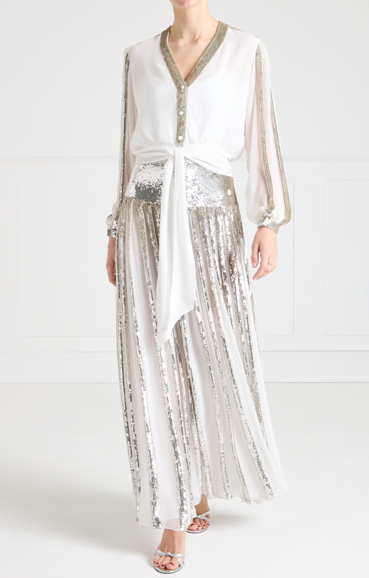 Filigree Blouse - Silver