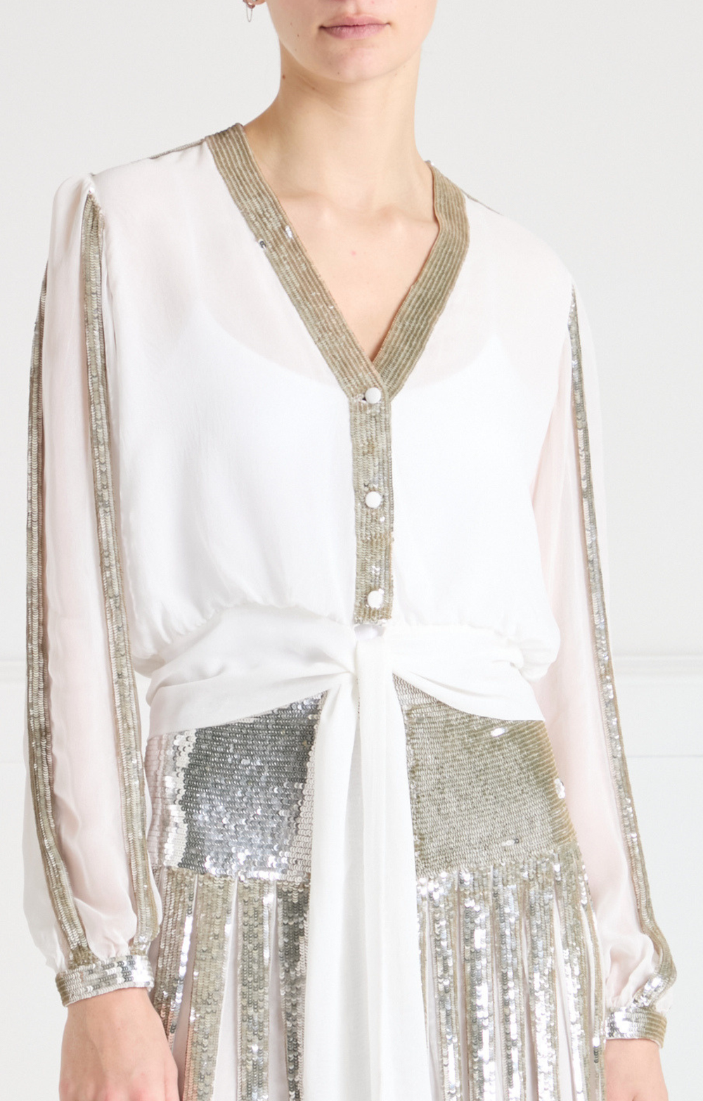 Filigree Blouse - Silver