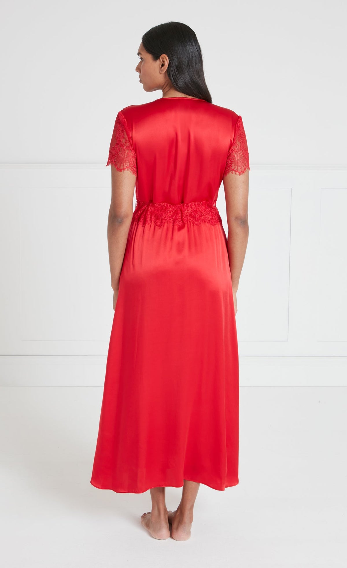 Red Robe All Viewpoints Gaia Robe - Red | Sleepwear | Temperley London – Temperley London (INT)