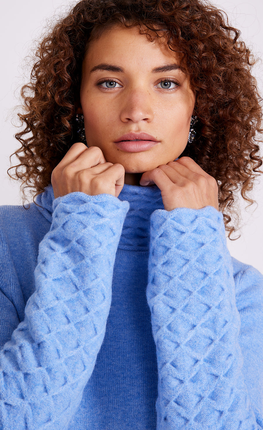 Pale blue knitwear sale