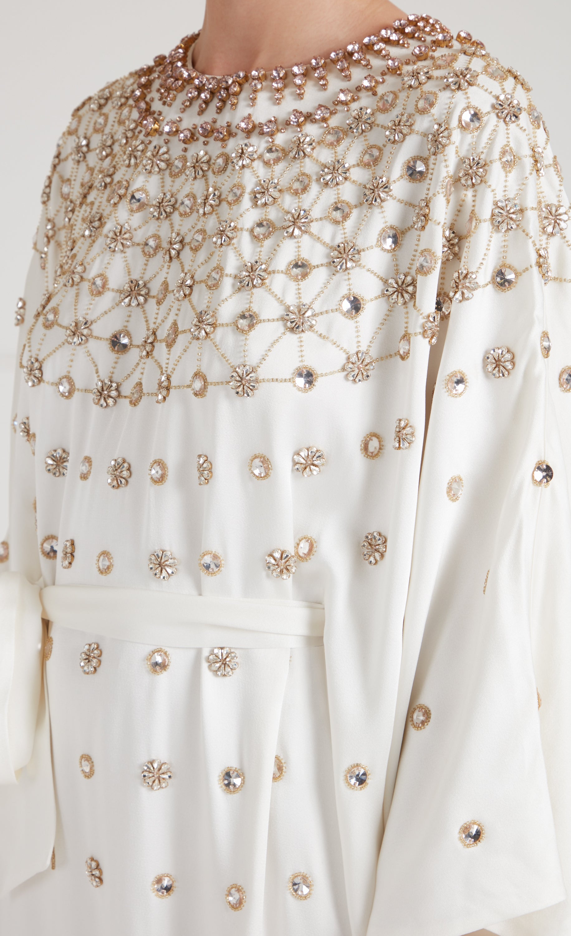 Layla Gown - White & Gold