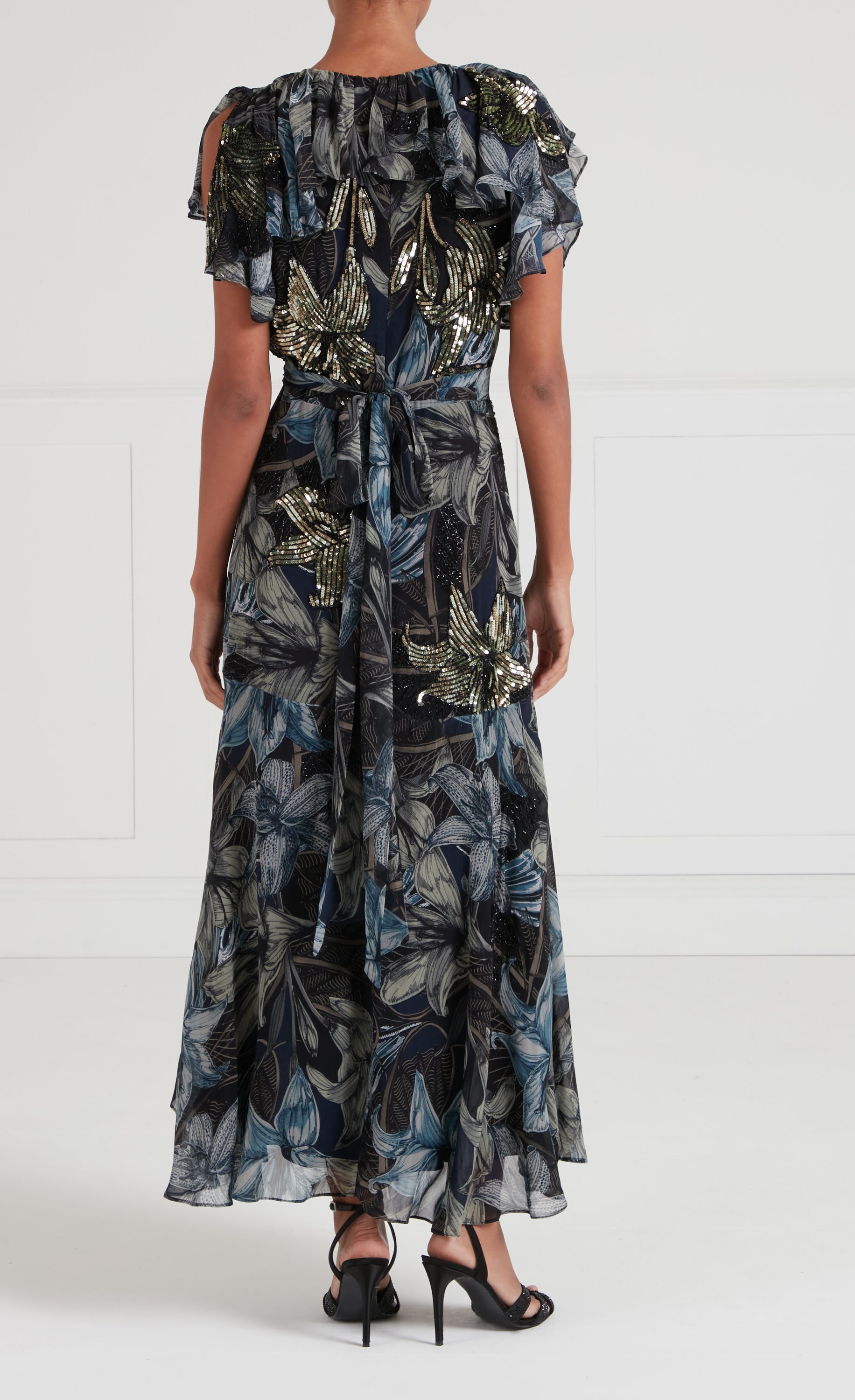 Nerissa Wrap Dress - Sapphire Blue