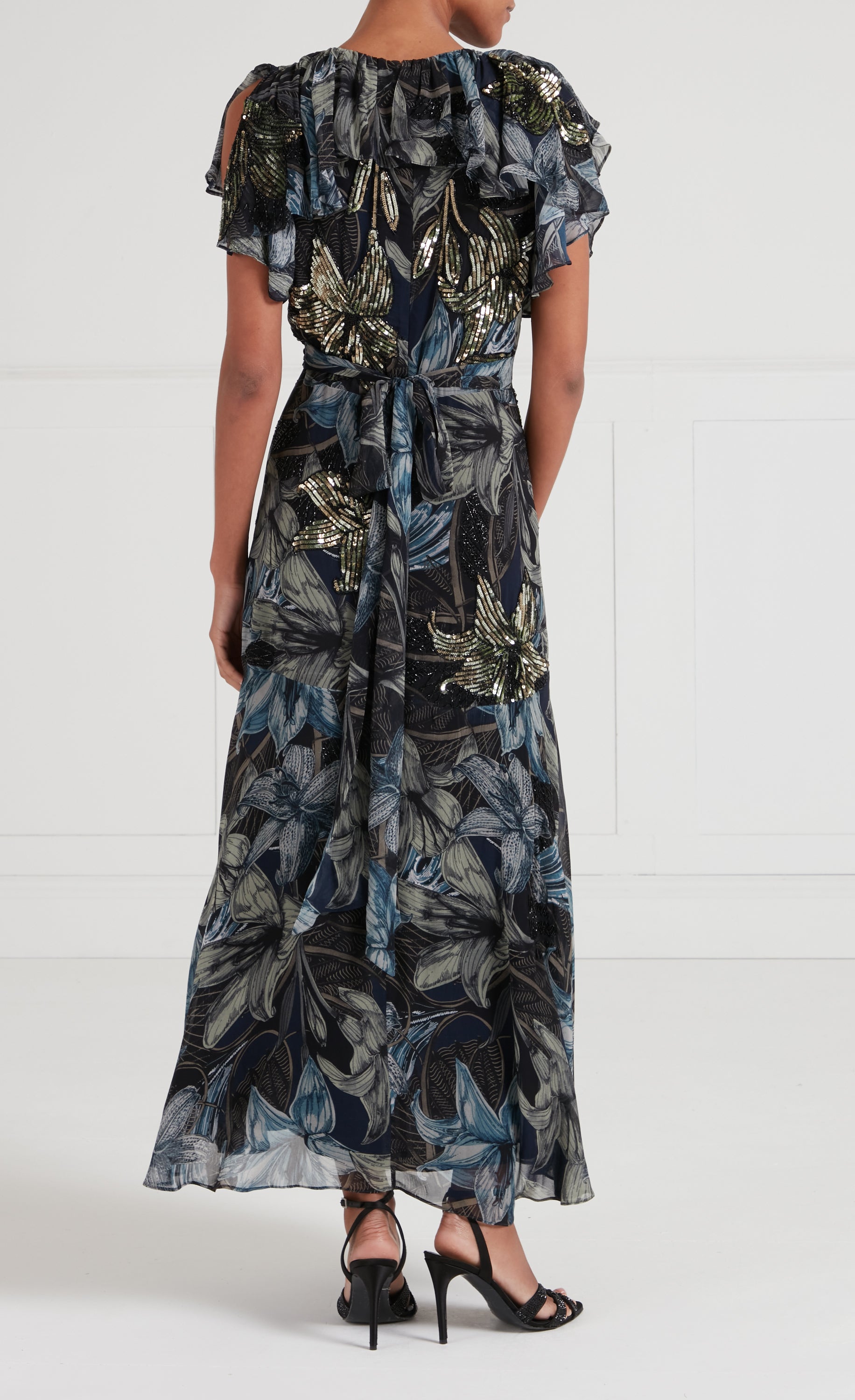 Nerissa Wrap Dress - Sapphire Blue