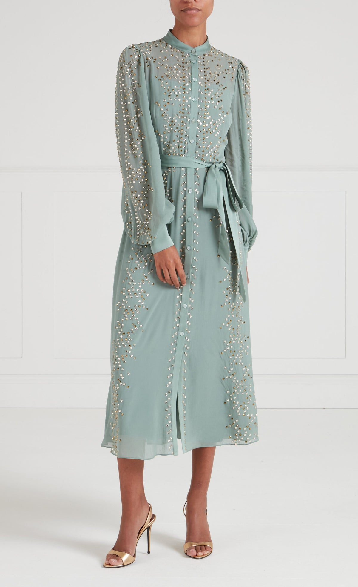 Oberon Shirt Dress - Jade Green