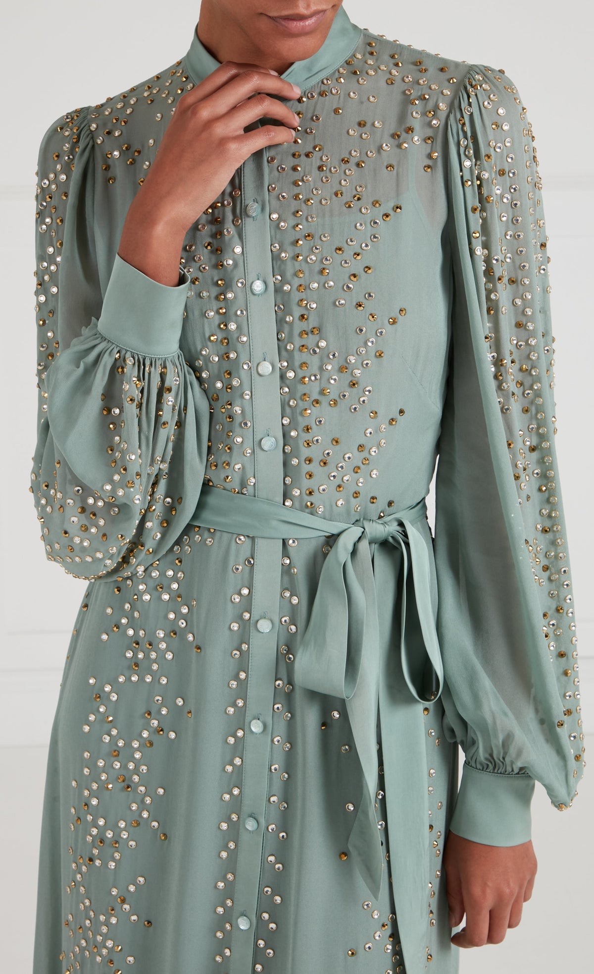 Oberon Shirt Dress - Jade Green