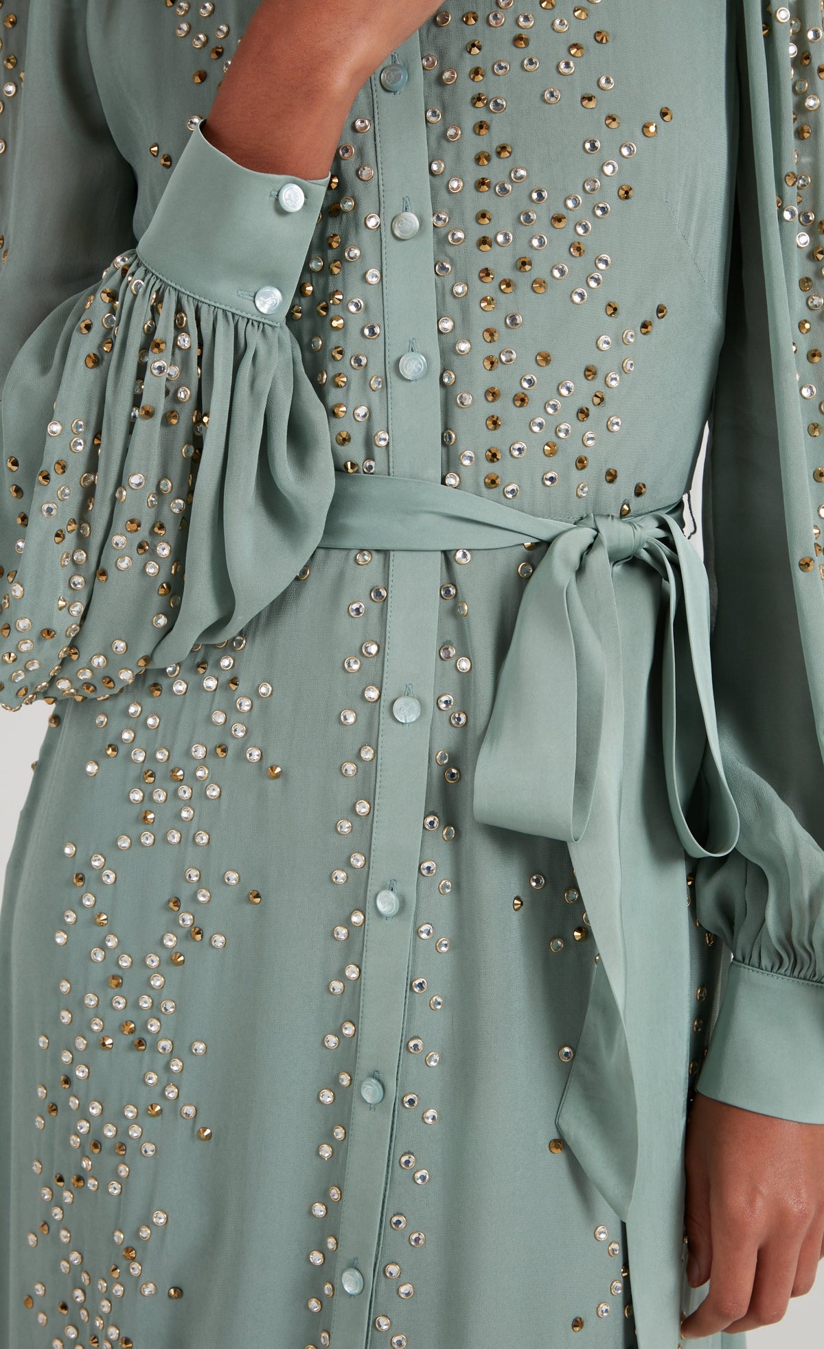 Oberon Shirt Dress - Jade Green