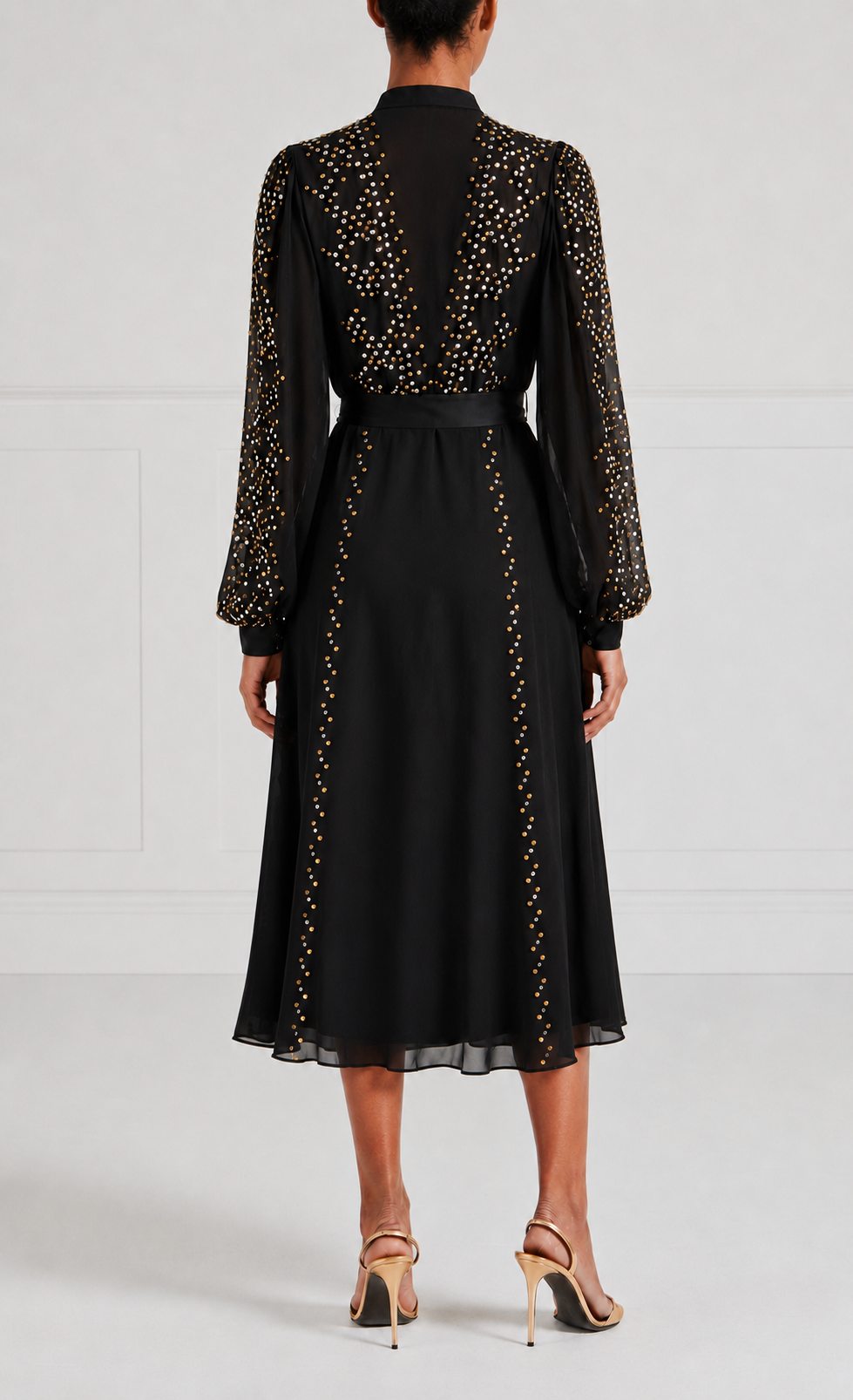 Oberon Shirt Dress - Black