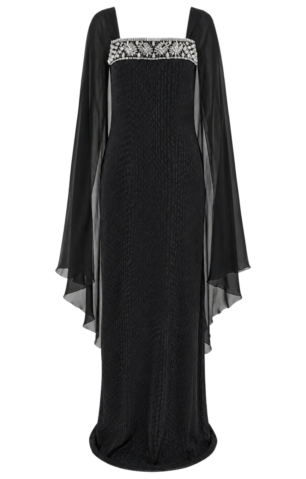 Pyramus Cape Gown - Black