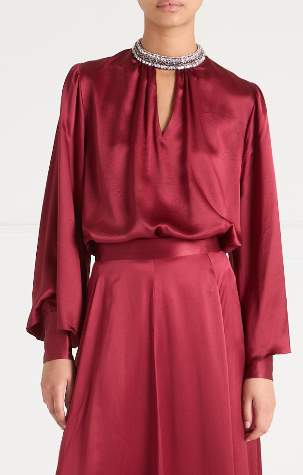 Beatrice Blouse - Claret