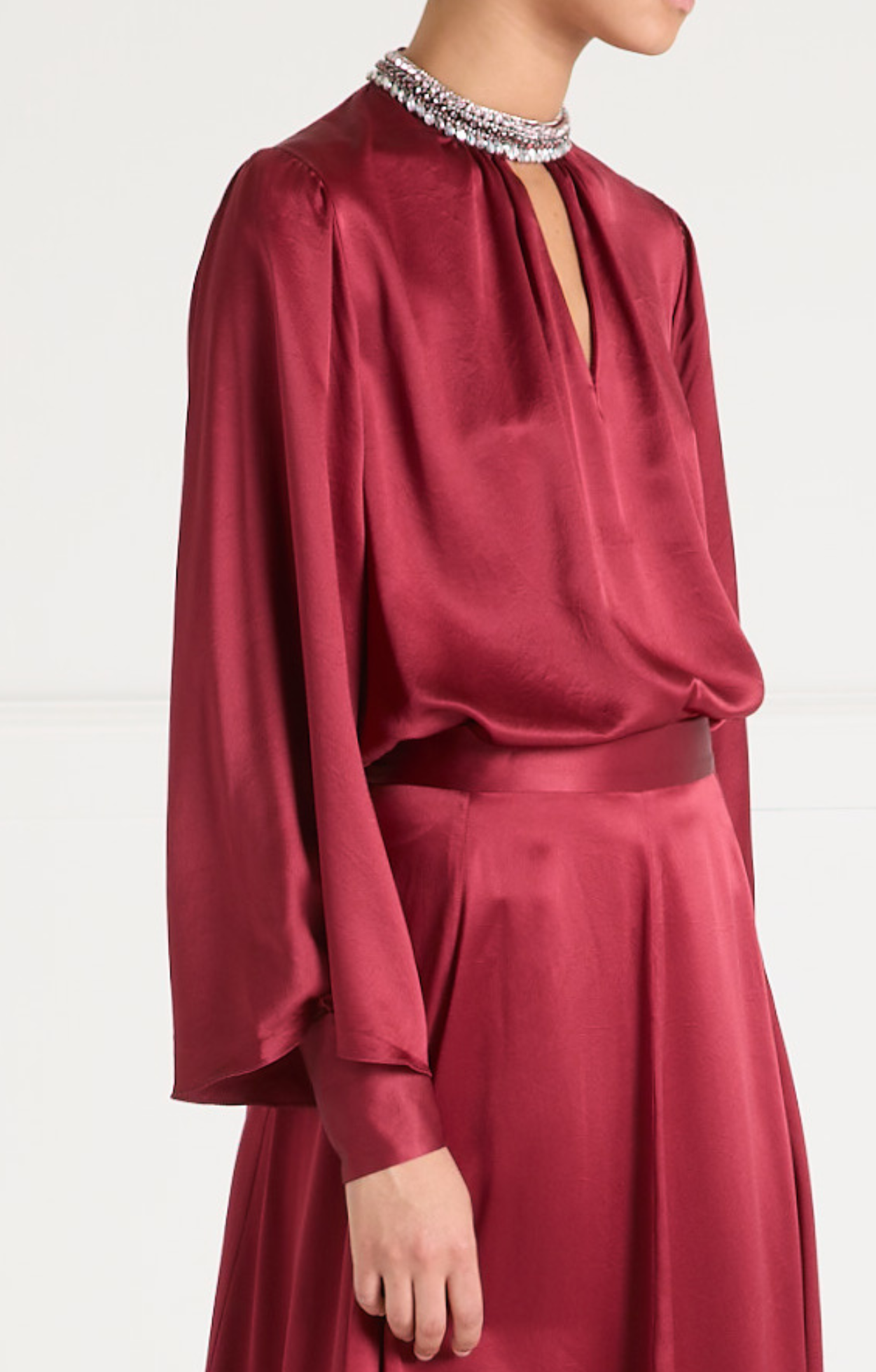 Beatrice Blouse - Claret