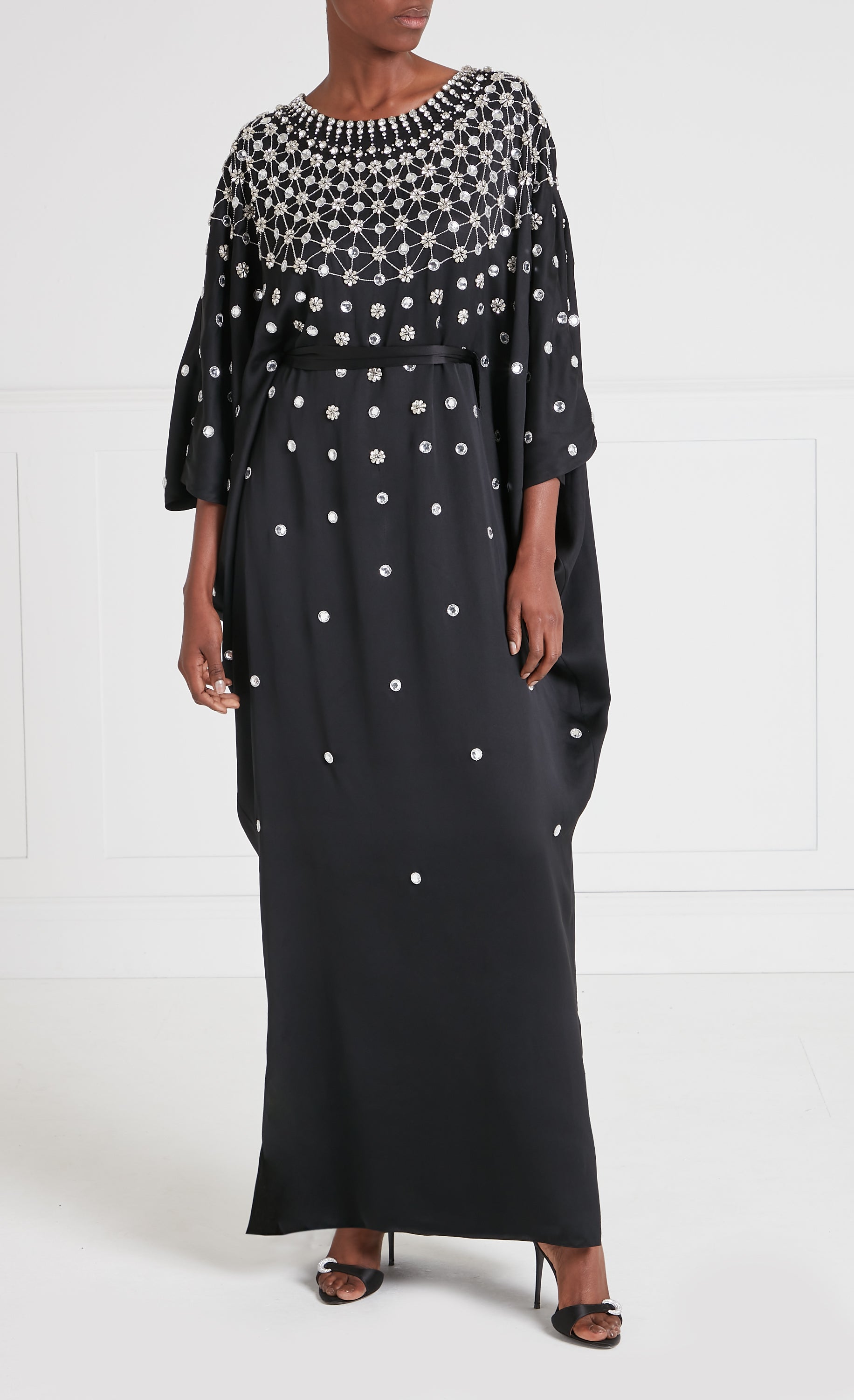 Layla Gown - Black & Silver