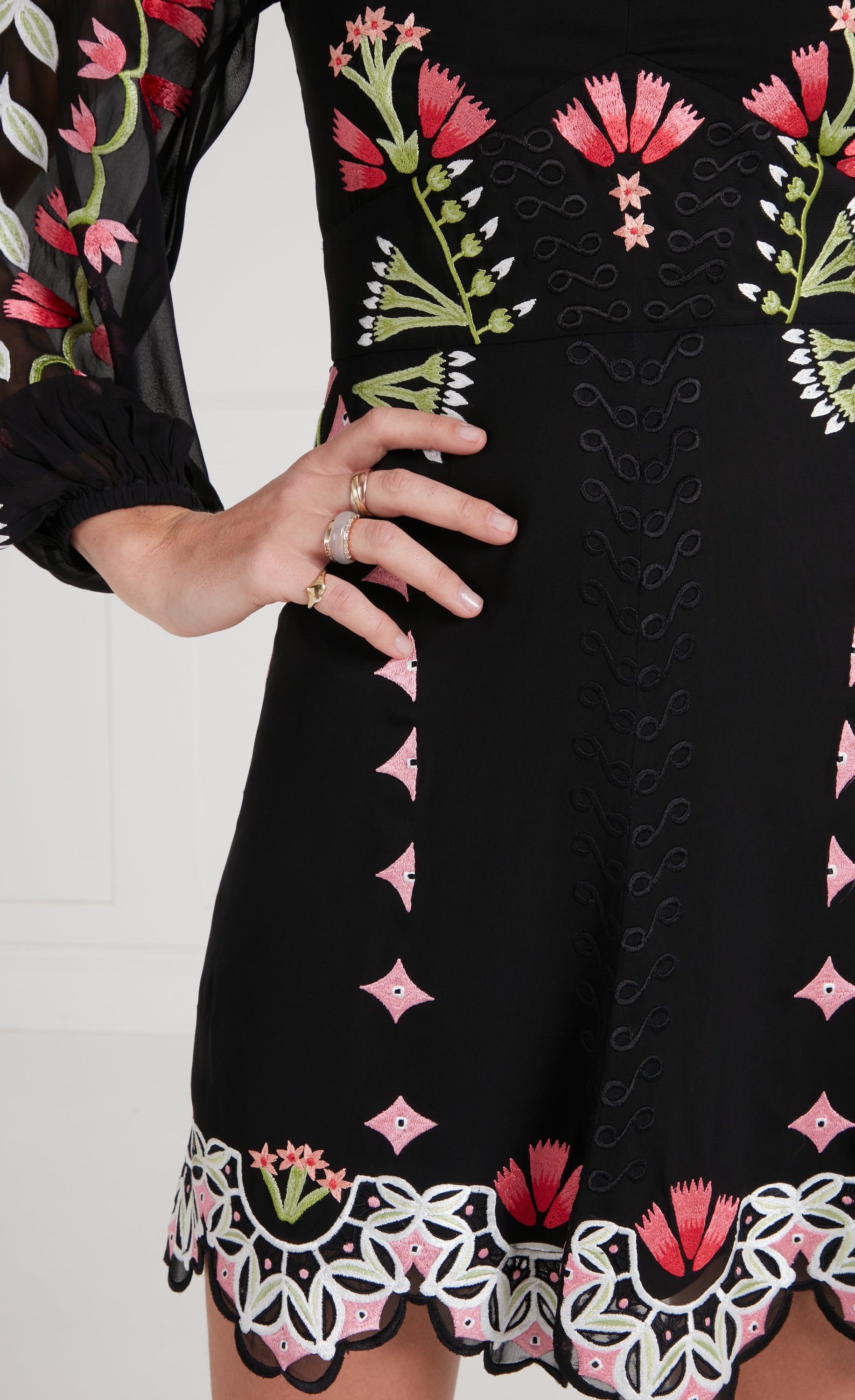 Rosalba Mini Dress - Black