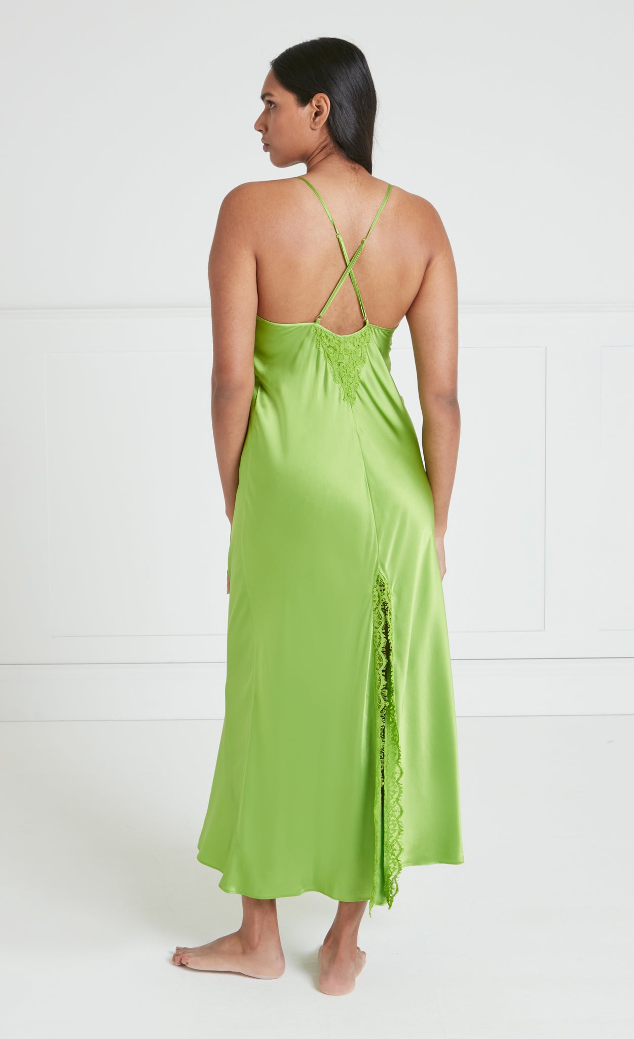 Thalia Slip Dress - Green