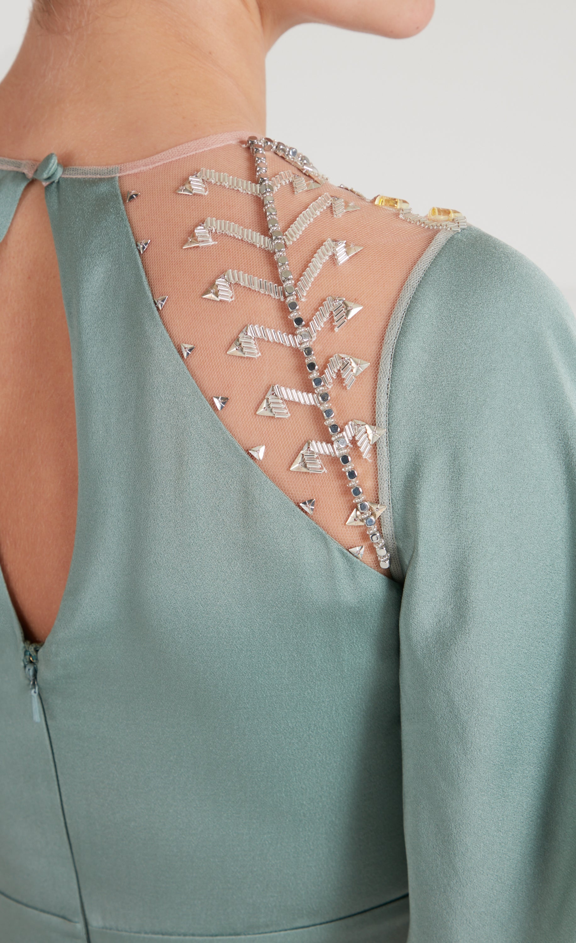 Wildlife Cocktail Dress - Jade Green