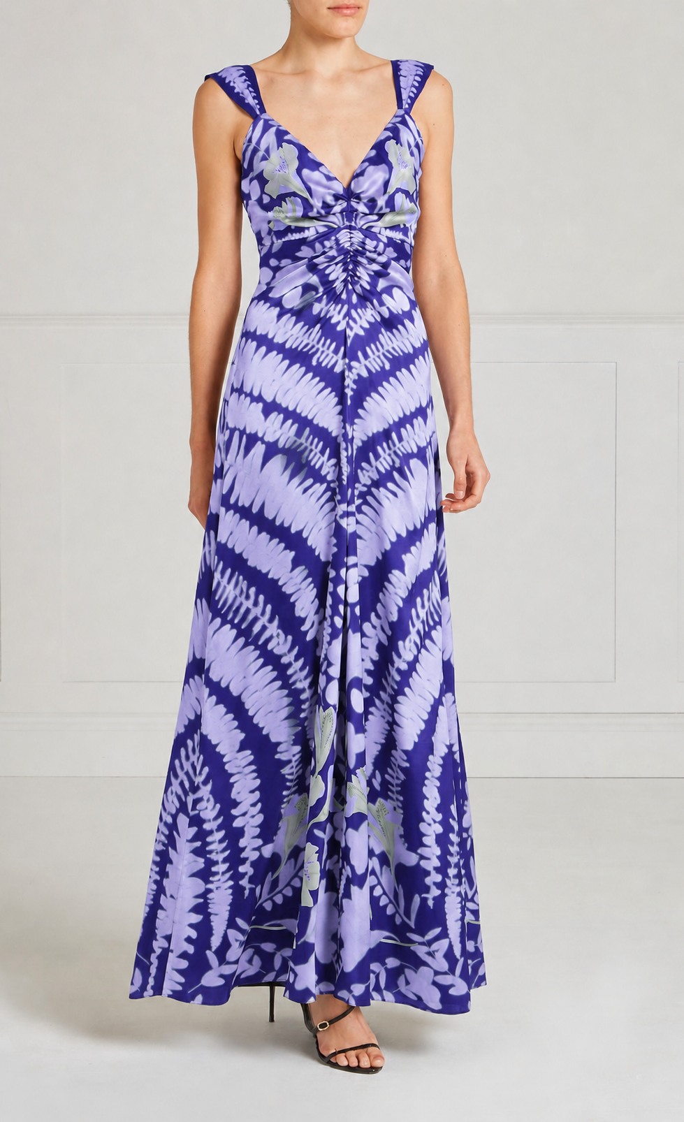 Ivy Strappy Gown - Lavender Blue