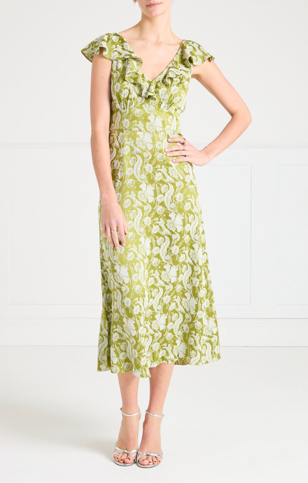 Celine Dress - Chartreuse