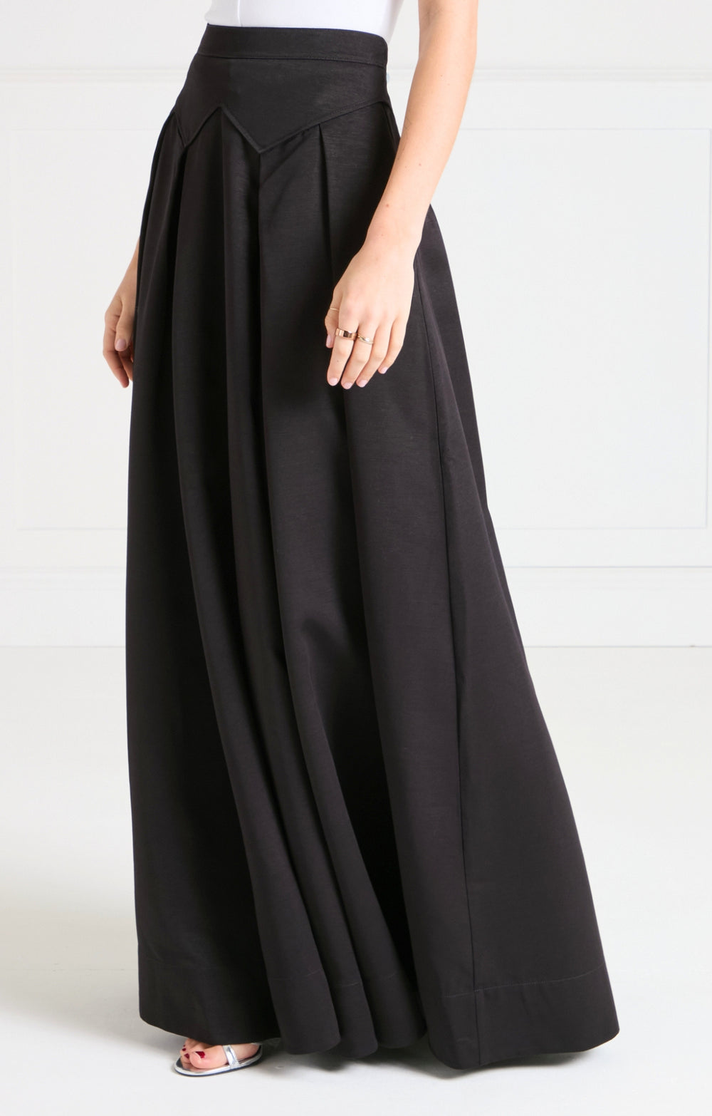 Elodie Full Length Skirt - Black