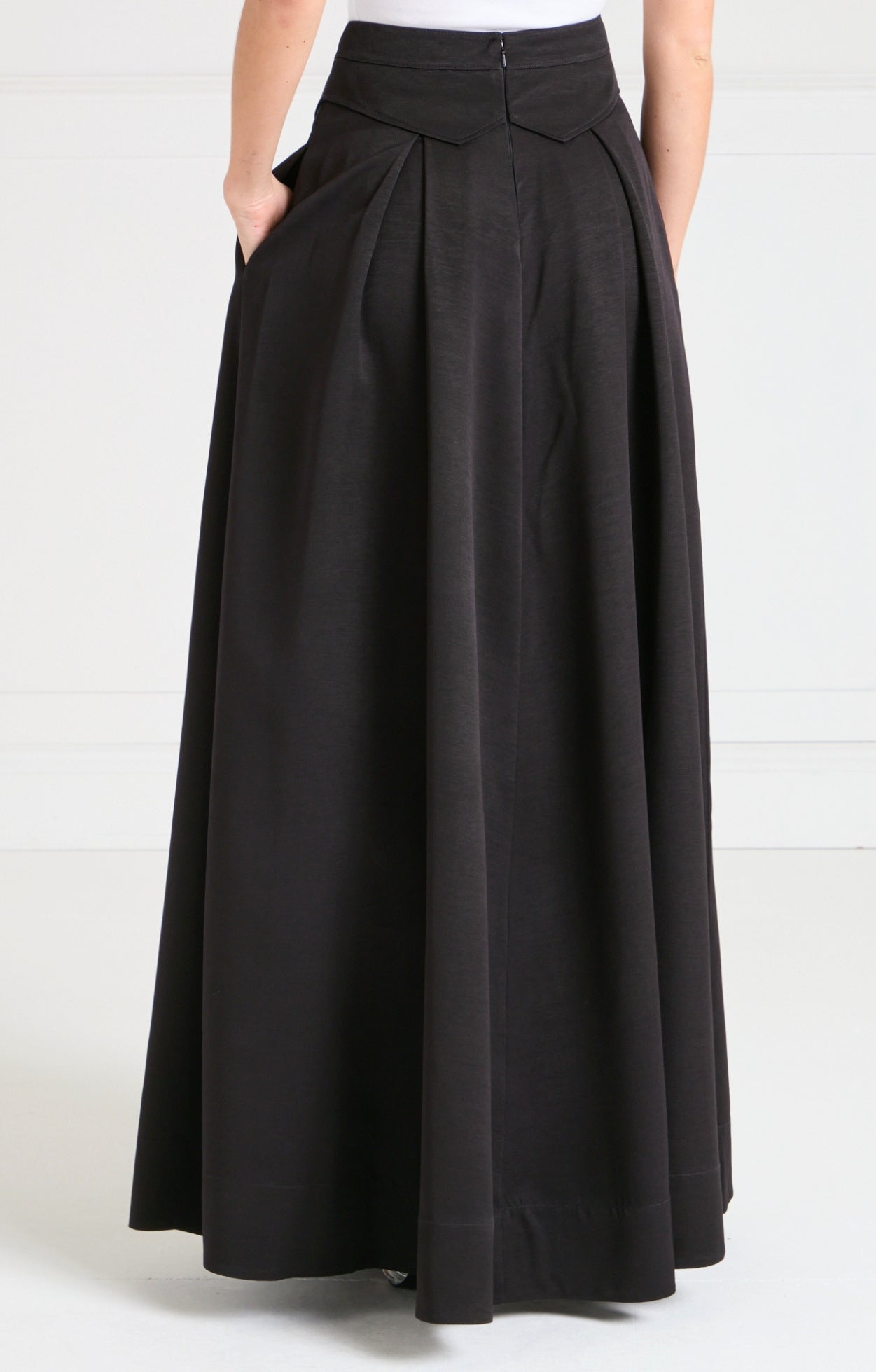 Elodie Full Length Skirt - Black