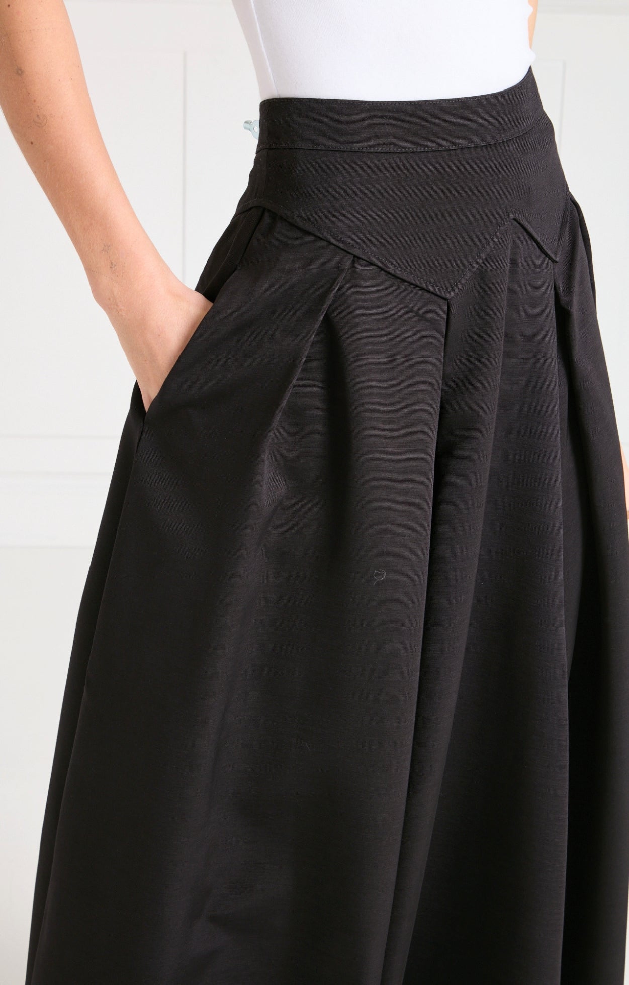 Elodie Full Length Skirt - Black