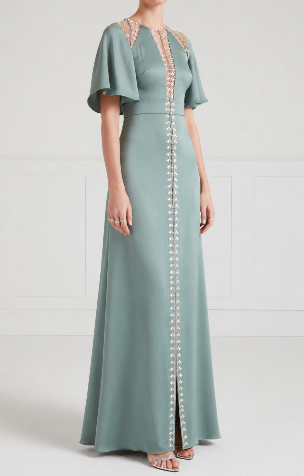 Wildlife Gown - Jade Green