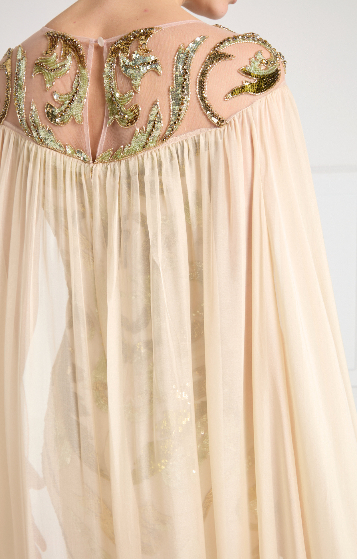 Novella Cape Gown - Gold