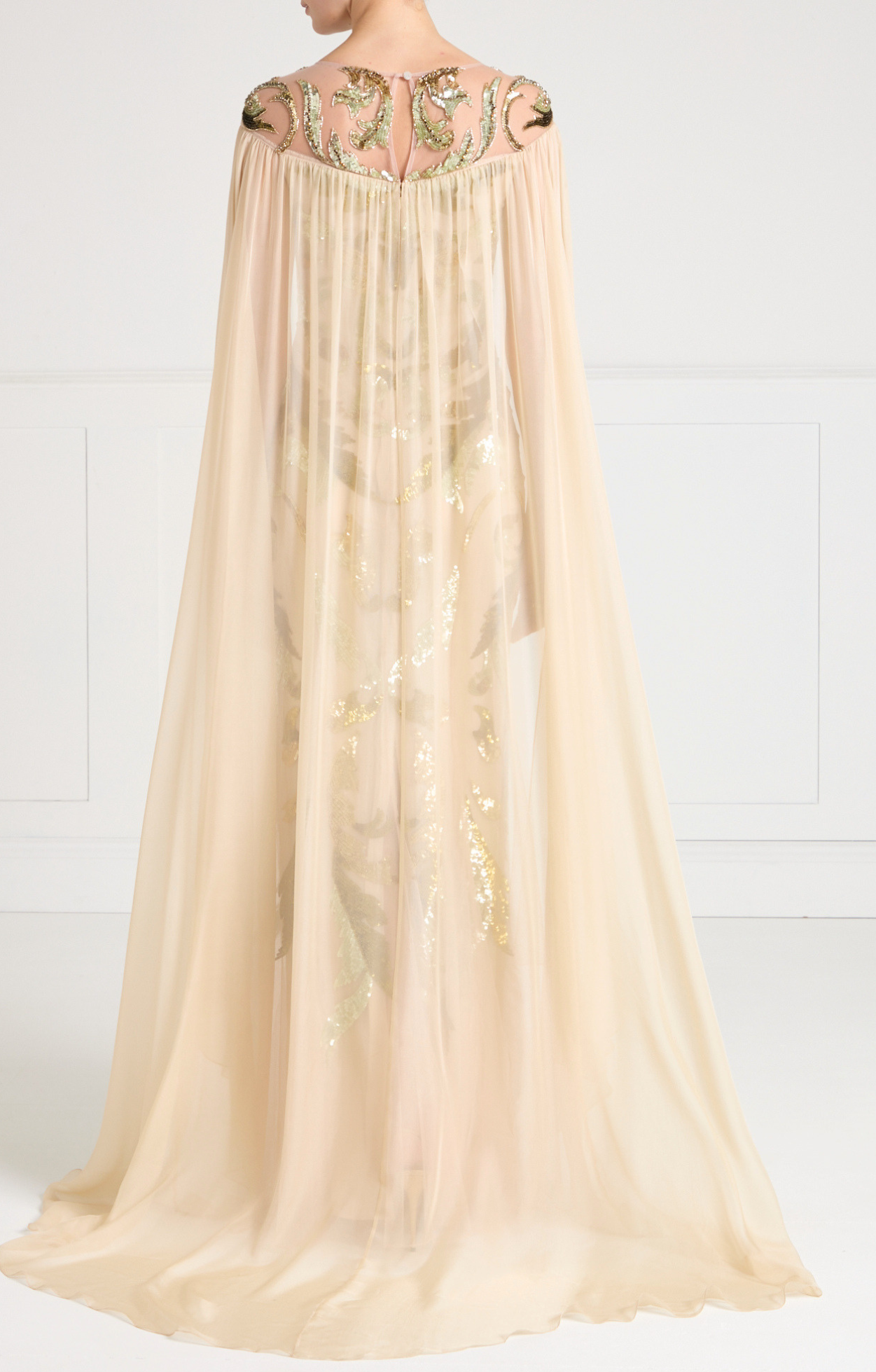 Novella Cape Gown - Gold
