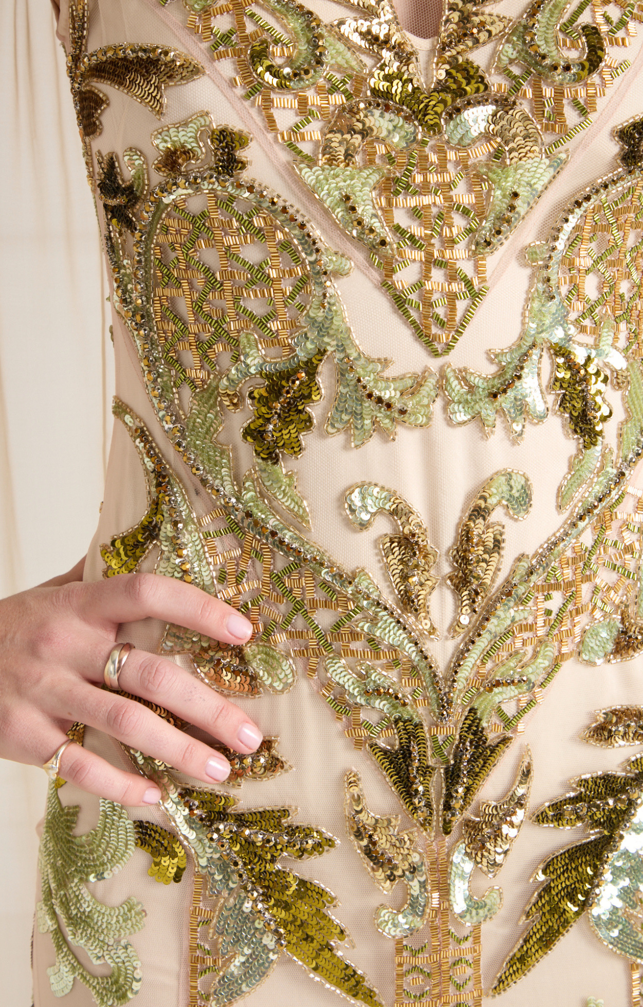 Novella Cape Gown - Gold