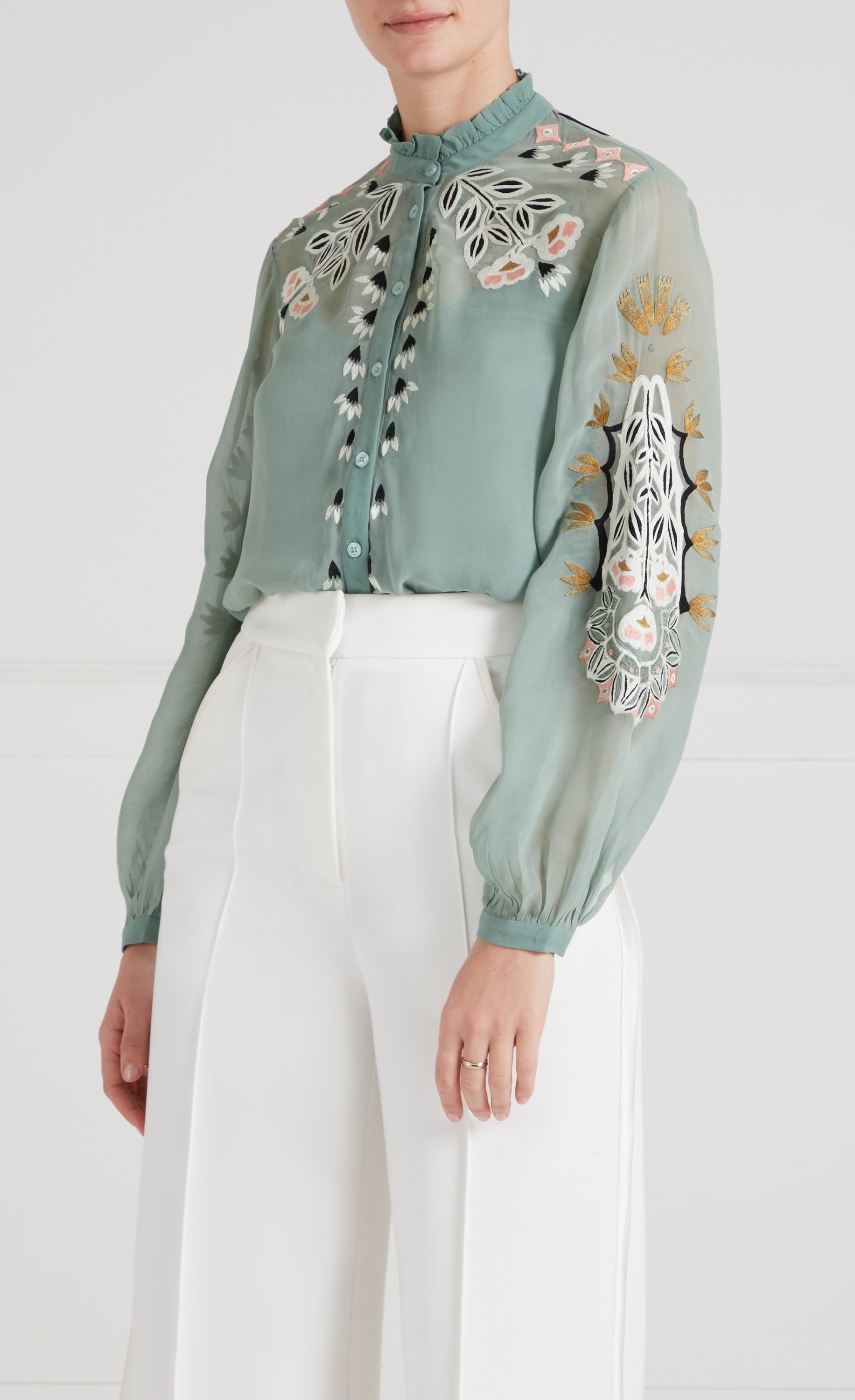 Rosalba Shirt - Jade Green