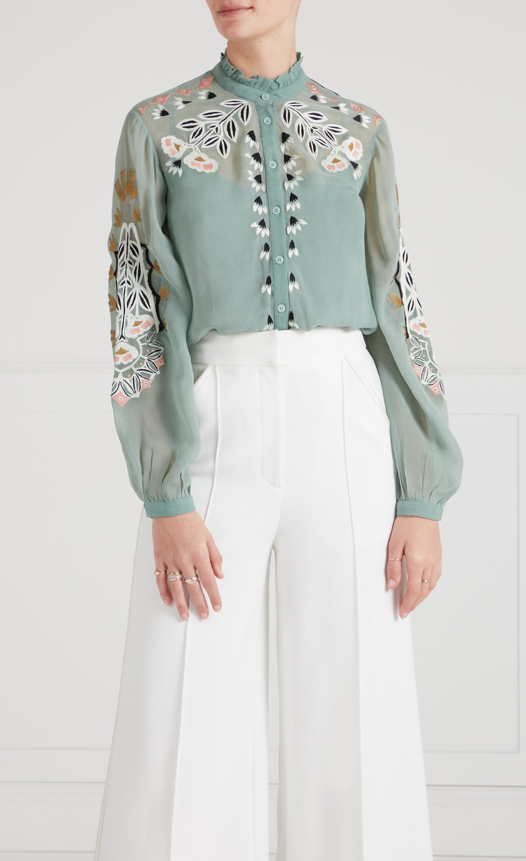 Rosalba Shirt - Jade Green