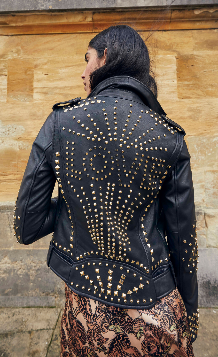 Samara Studded Jacket - Black