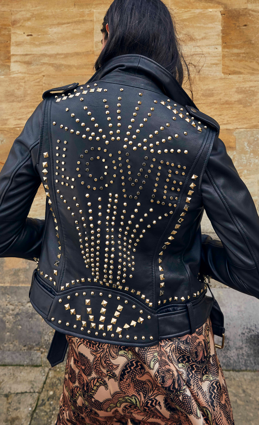 Samara Studded Jacket - Black