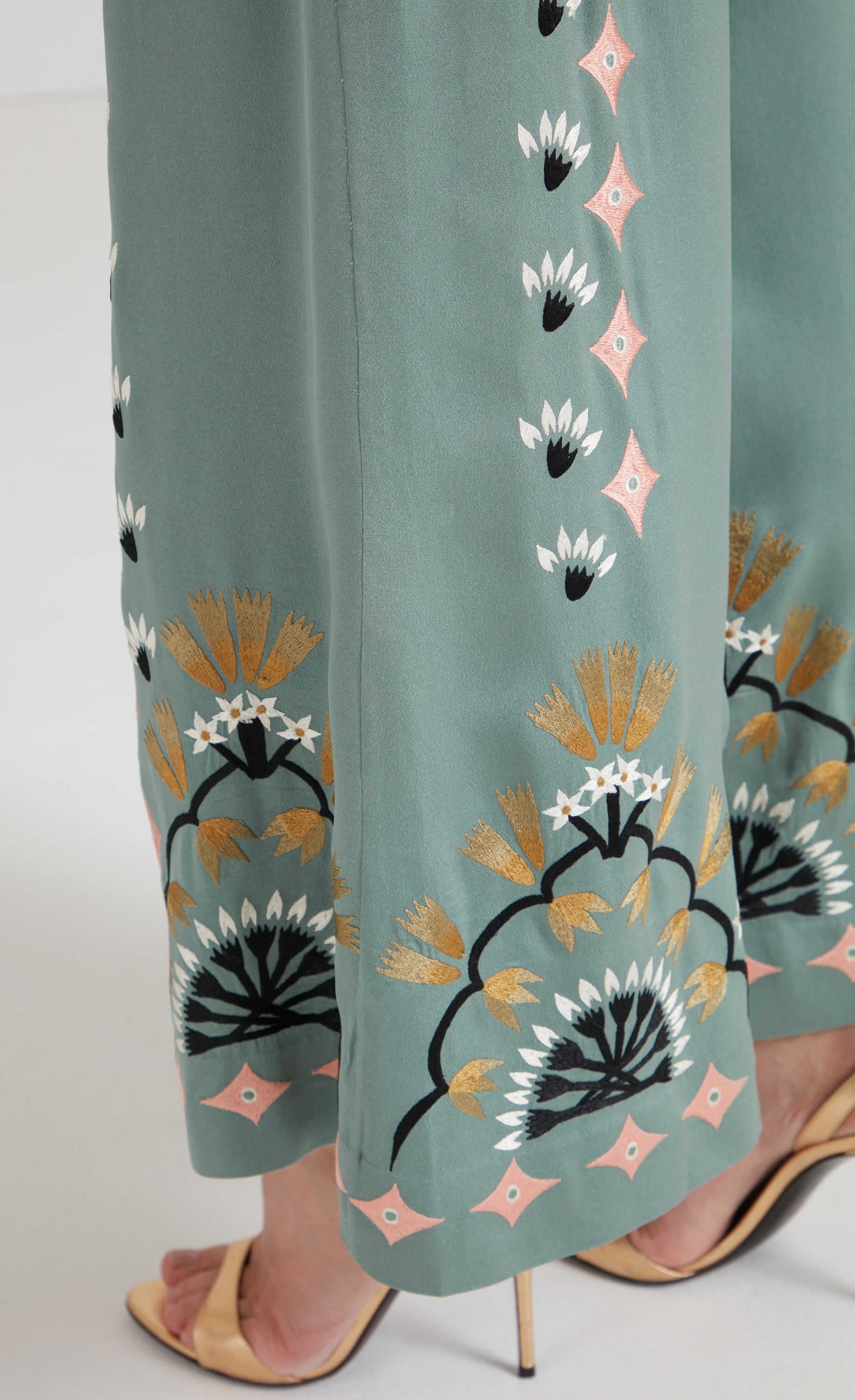 Rosalba Trousers - Jade Green