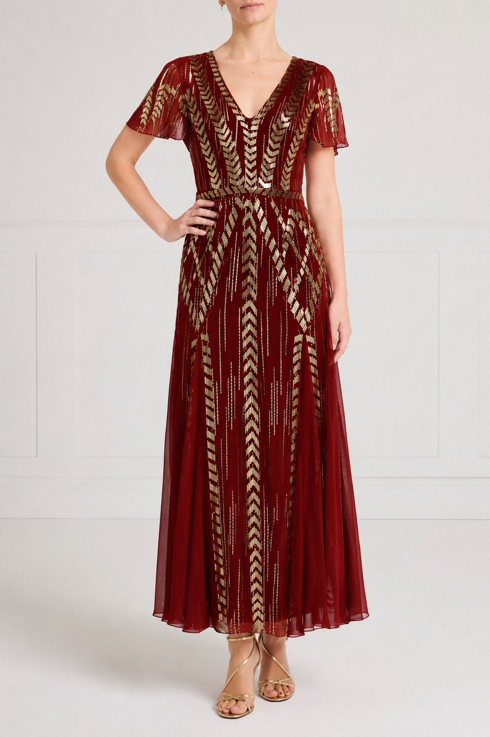 Viola Gown - Claret