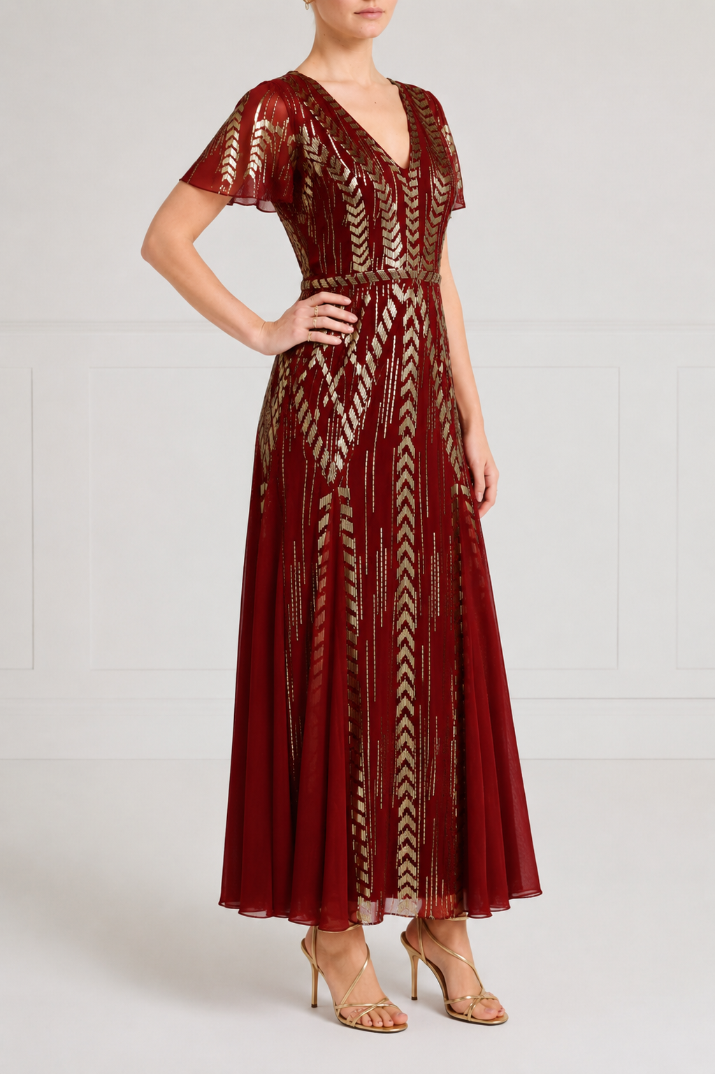 Viola Gown - Claret